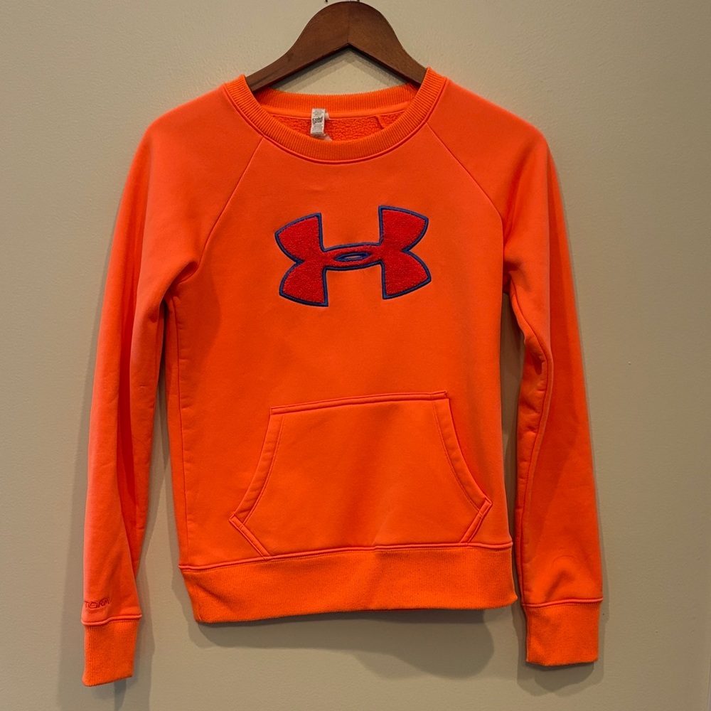 Under Armour Storm Neon Orange Sweatshirt